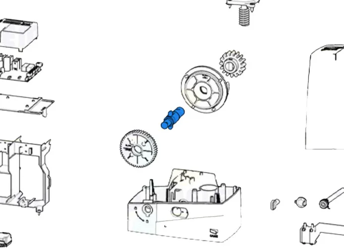 came spare part slow shaft sdn 119ribs003