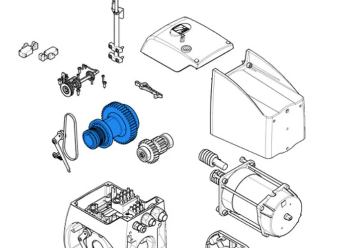 came spare part second reduction shaft c-bx 119ricx027