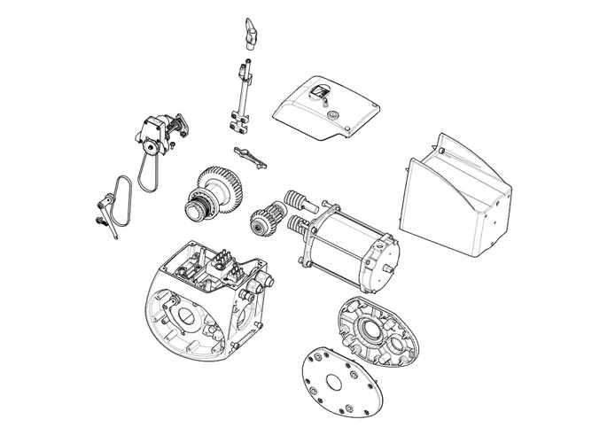 came motor spare parts page 001c-bxe24 c-bxe24