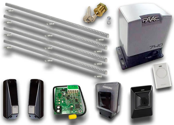 faac automation kit delta2 kit safe + 4mt gear rack emp1056303445cremz