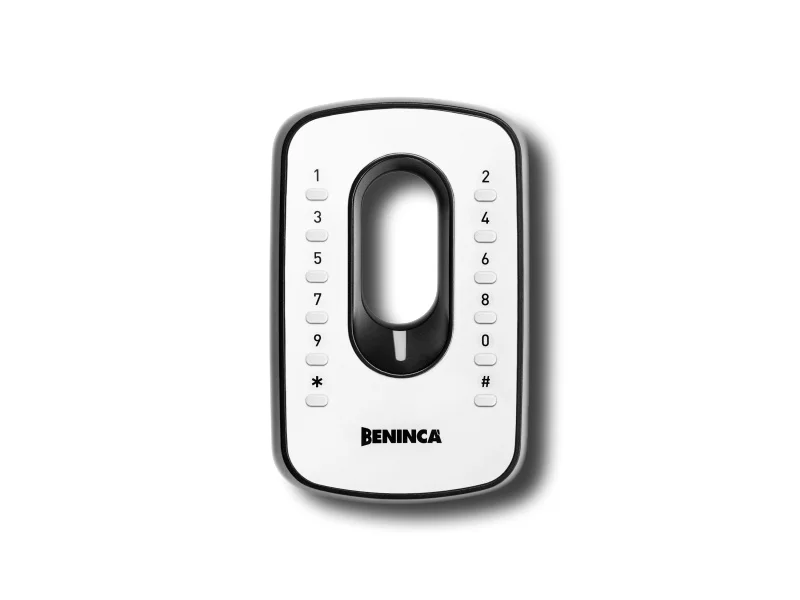 beninca wireless digital keypad aluminium casing triple coding iri.kpad 9760033