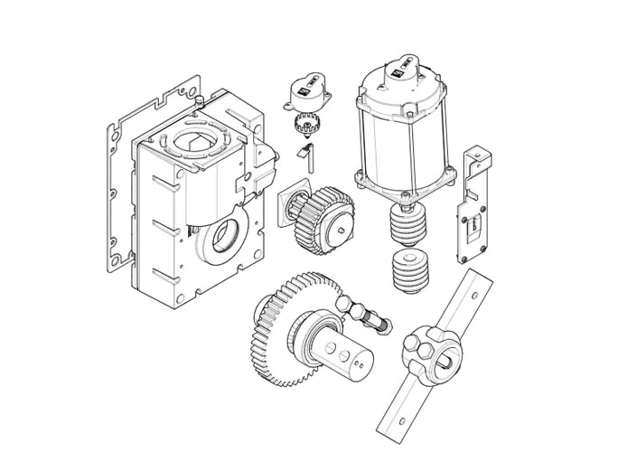 came spare part page for gearmotor-g4041 barriers