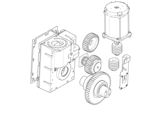 came spare part page for gearmotor-g4040z v.0 barriers