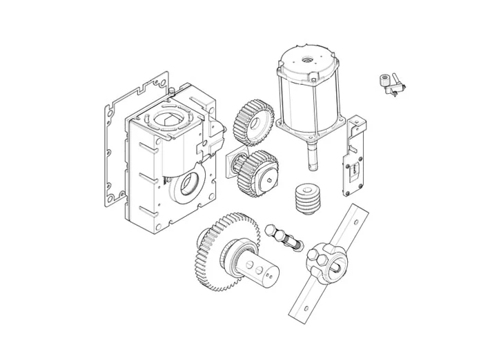 came spare part page for gearmotor-g4040e barriers