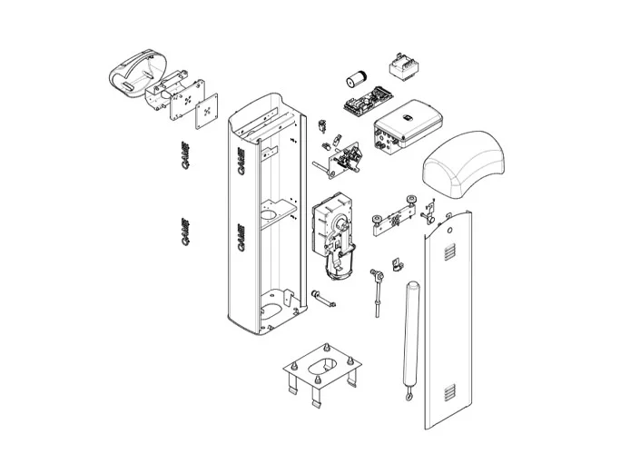 came spare part page for g4041z barriers