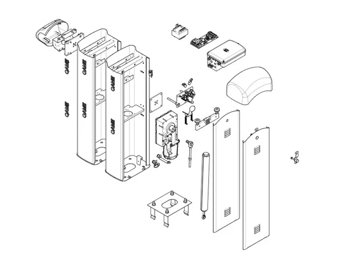 came spare part page for g4040z-g4040iz_v.0 barriers