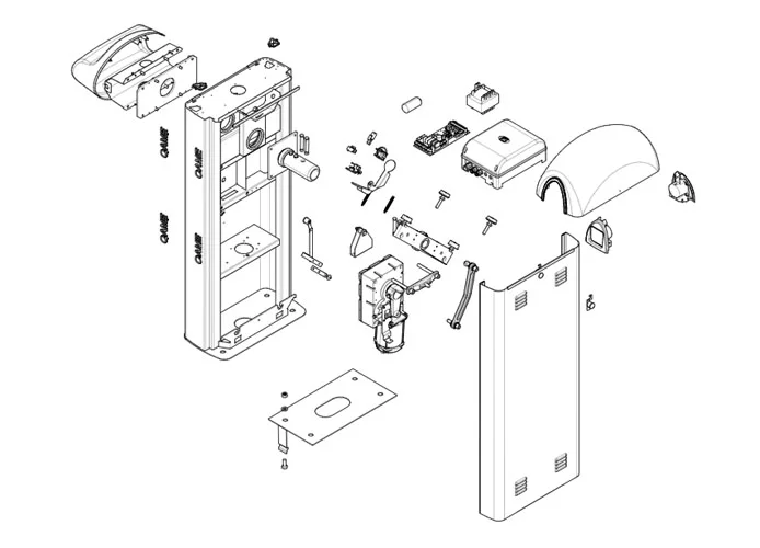 came spare part page for g2081z barriers