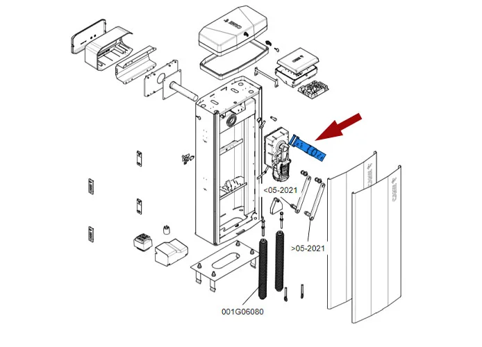 came ricambio leva regolazione posizione asta gt8 88003-0104