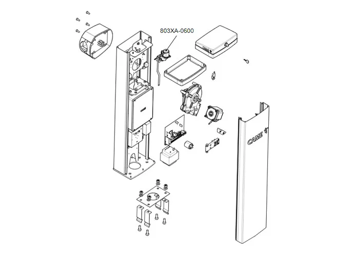 came spare part page for gpt40agl barriers