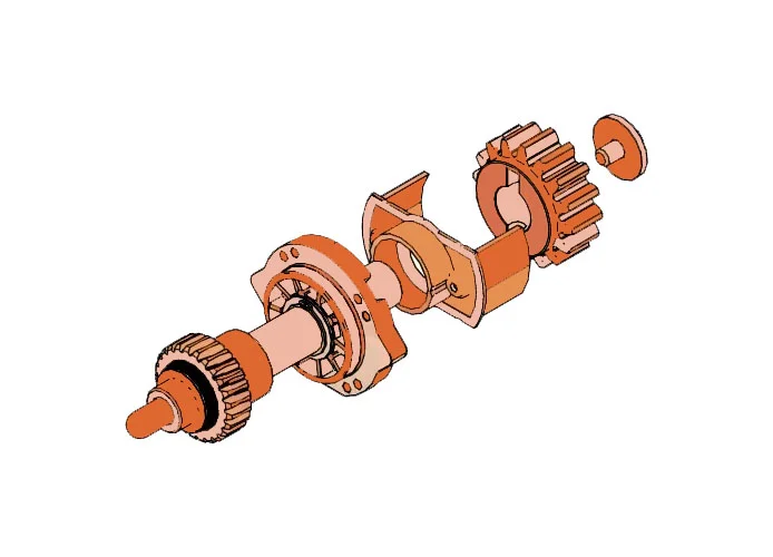 faac ricambio nuovo gruppo albero lento 740-741 63000509