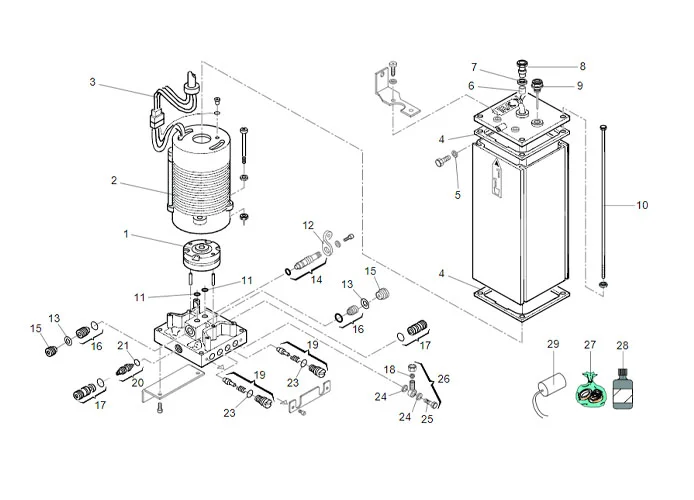 faac hydraulic control unit spare parts page 750 sbs