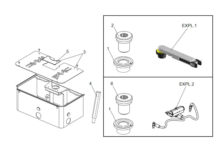 faac page spare parts for supporting box s800