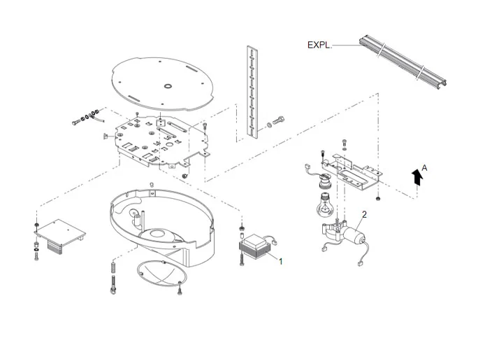 faac spare parts page for motor 525