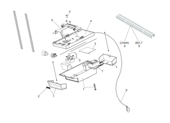 faac spare parts page for motor d600