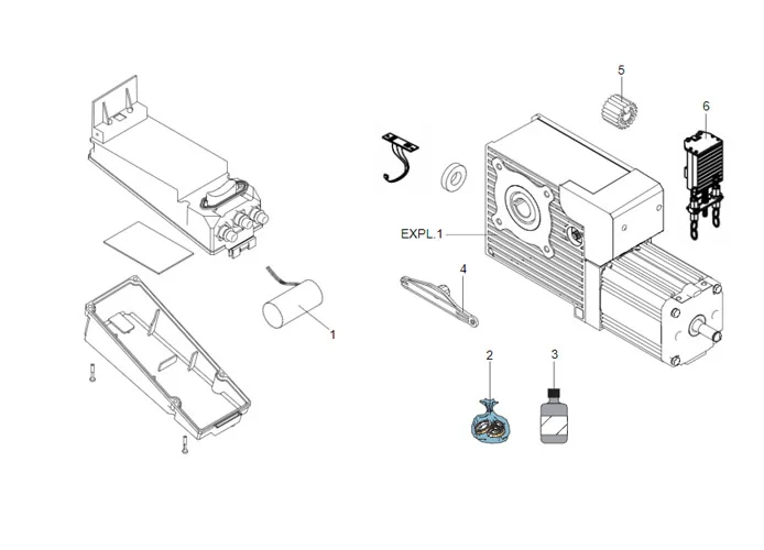 faac spare parts page for motor 541