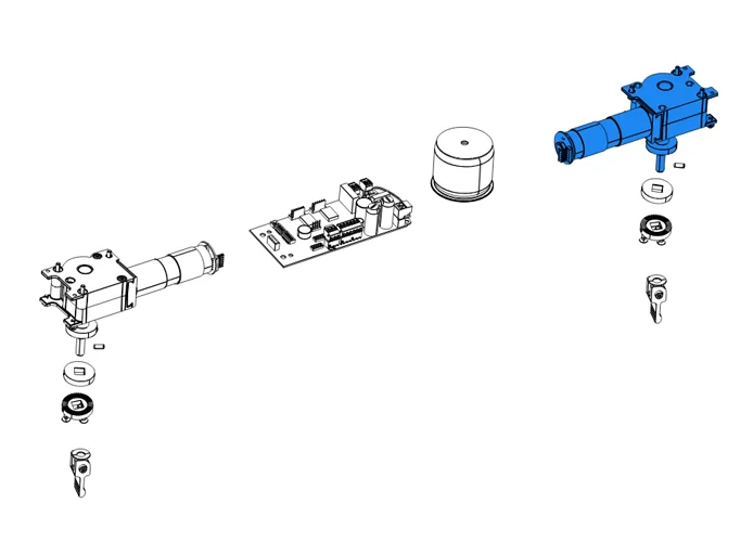 came spare part right-hand gearmotor group volare 119rid392