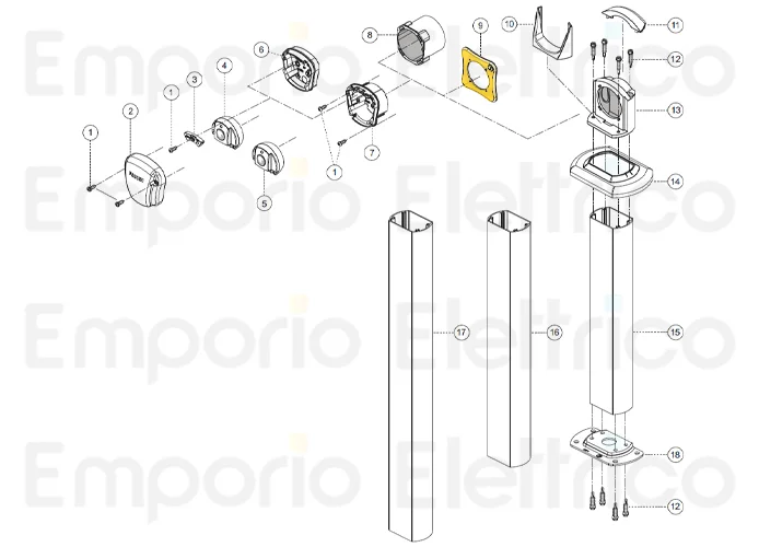 fadini ricambio adattatore per installazioni 55009