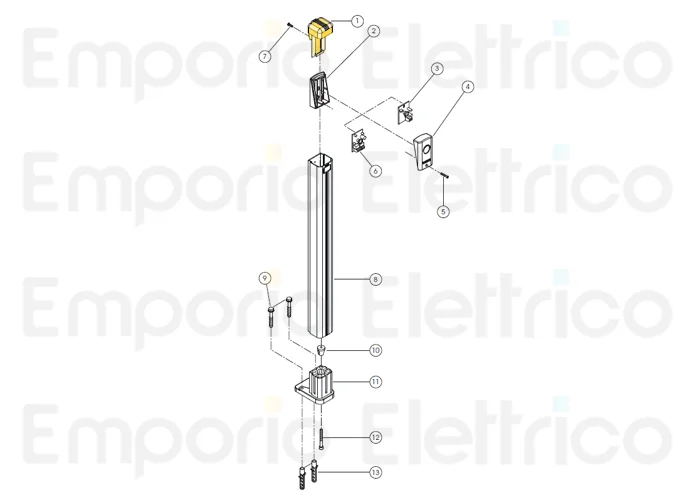 fadini ricambio coperchio custodia fotocellula per trifo 11 11001