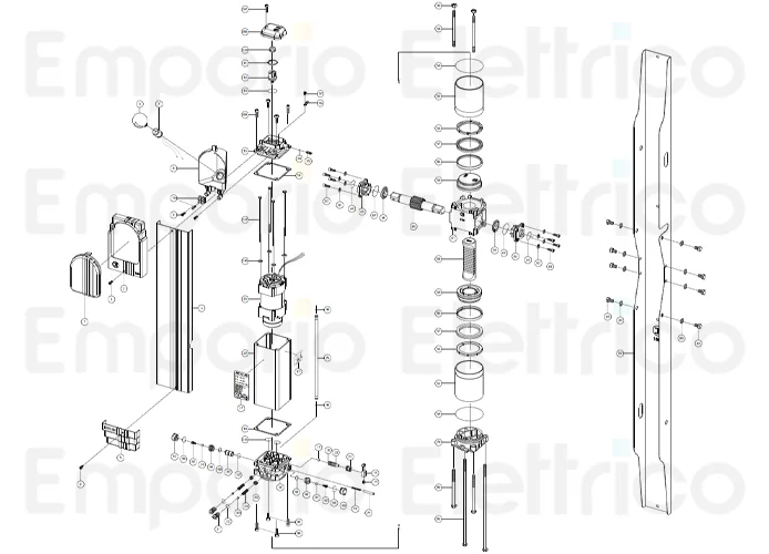 fadini ricambio supporto albero completo per aproli 480 480108