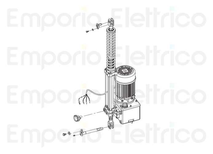 fadini ricambio cos 982 con motore-centralina-pistone ø 50 mm da 14 s per bayt 980 97321