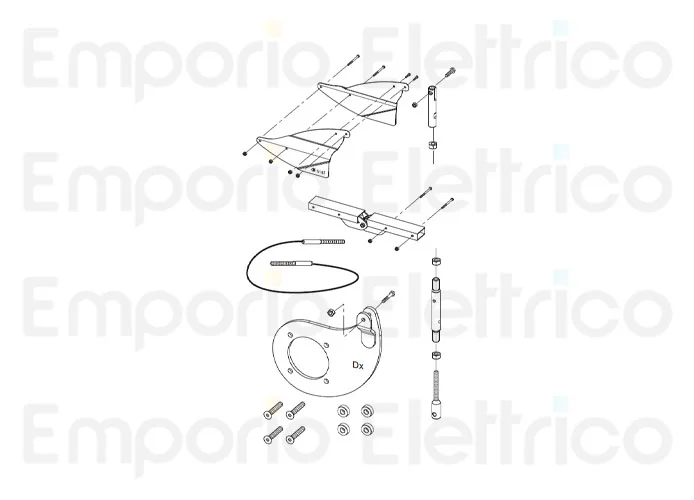 fadini ricambio snodo completo destro dx per bayt 980 97333