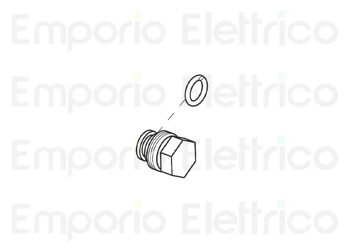 fadini ricambio tappo esagonale in ottone per combi 740 - dx 740140