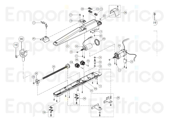 fadini ricambio carter inferiore per dardo 430 430102