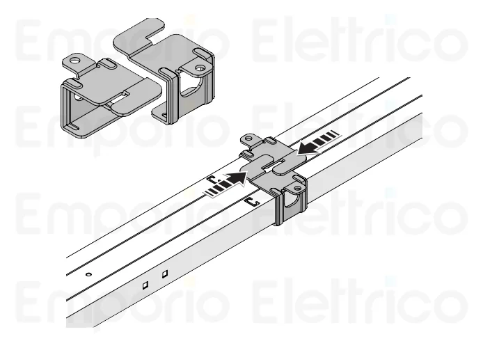 nice staffe ad innesto rapido per il fissaggio a soffitto 6 pz sra1