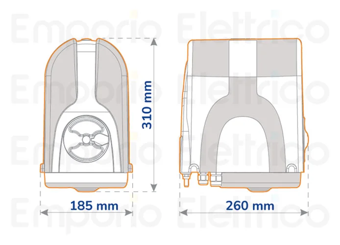 genius attuatore irreversibile compas 24 24v 6170195 (ex code 6170135)