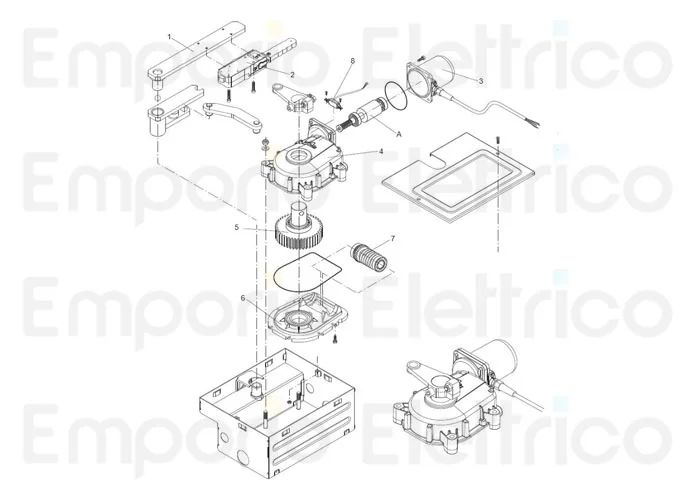 beninca spare parts page for motor du.it14ne