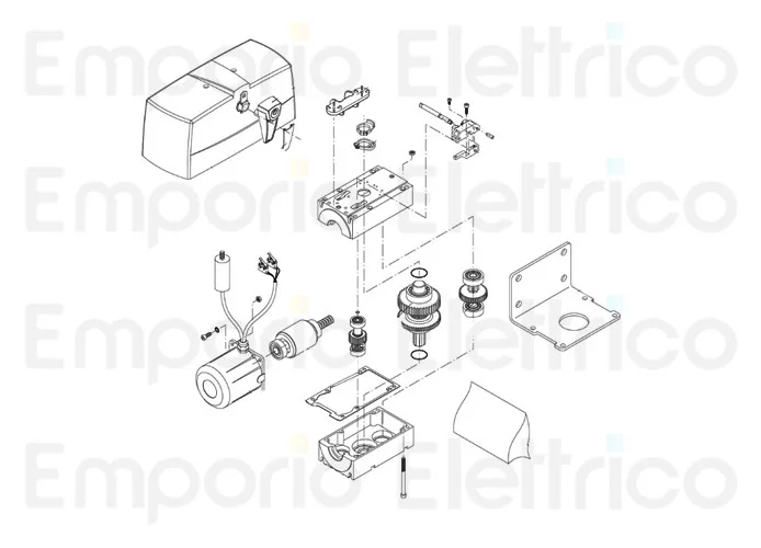 beninca spare parts page for motor pr.45er