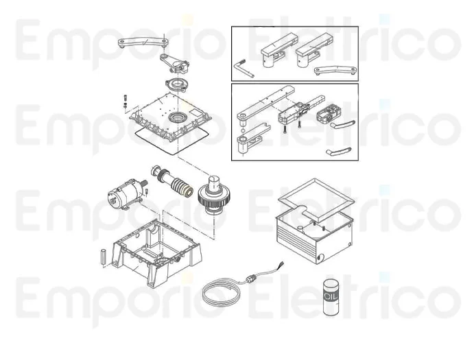 beninca page spare parts for motor du.350nv
