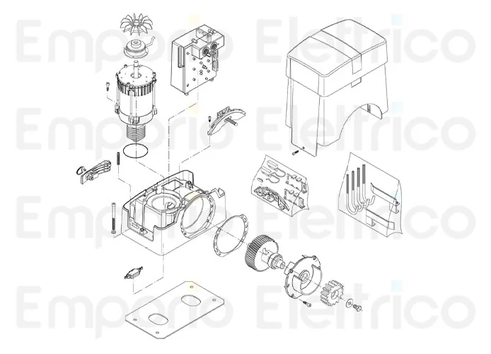 beninca page spare parts for motor bull.he reverse
