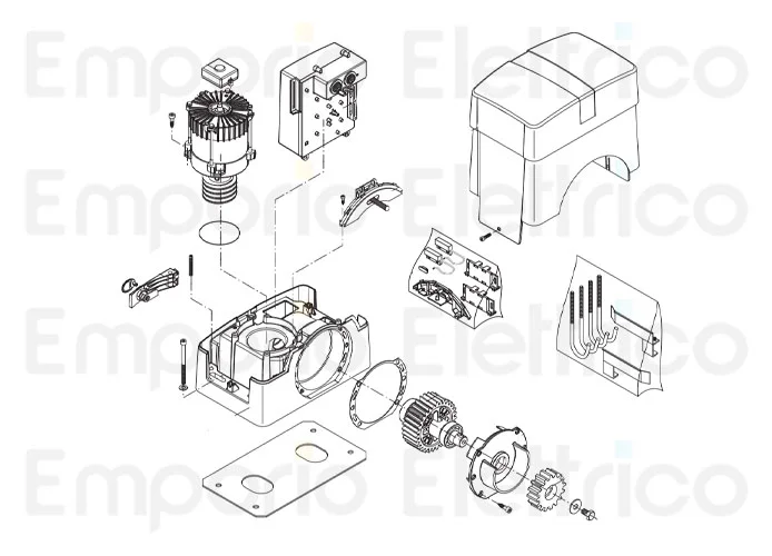 beninca page spare parts for motor bull10m.s 5b