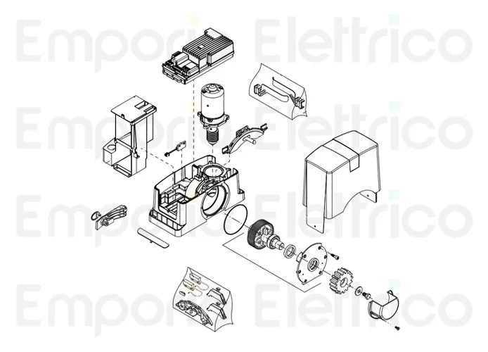 beninca ricambio motore assemblato x bull 624 turbo 9688361