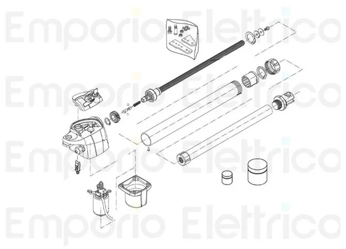beninca ricambio tubo vern.+raschiatore x bill50 9688118