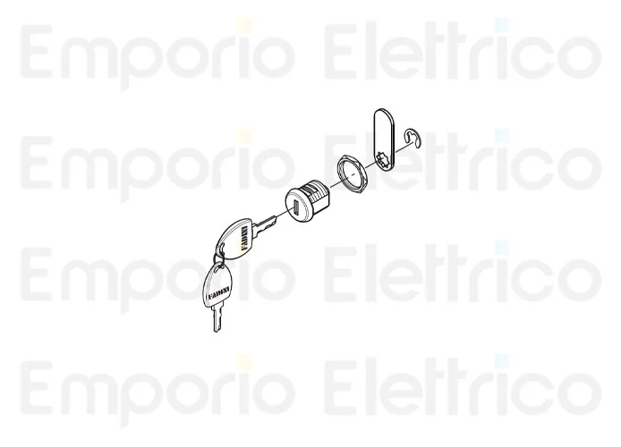 fadini ricambio serratura wa 7001 completa 624118