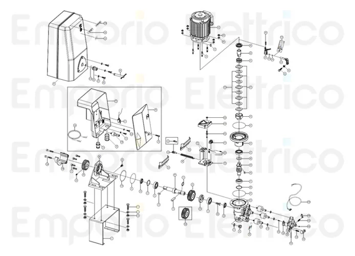 fadini spare part gear cover 200128