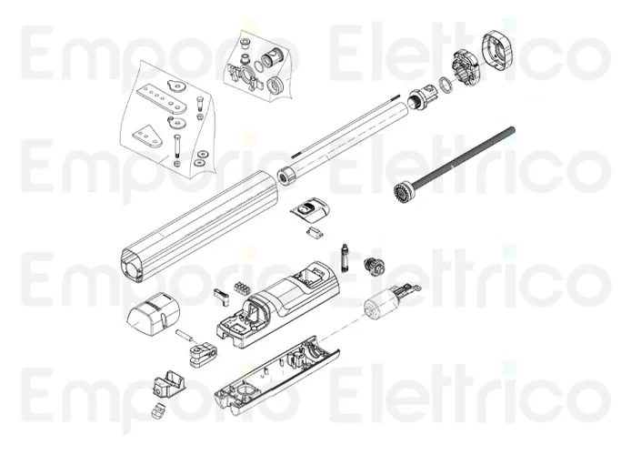 beninca ricambio ingranaggio sblocco assiemato bob face 9686820