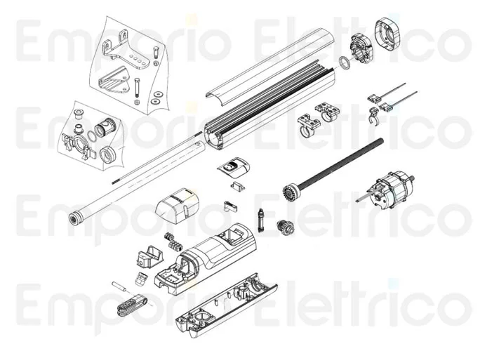 beninca ricambio motore per tom 230v 968602931