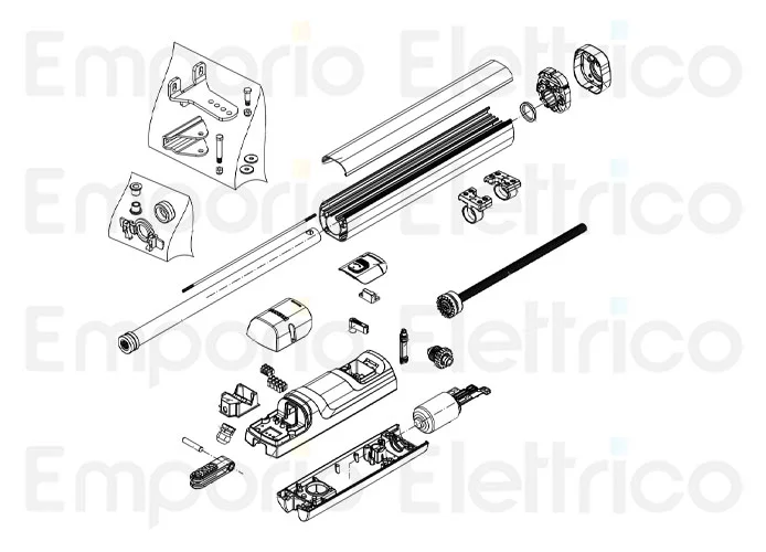 beninca ricambio vsf con ingranaggio per tom corsa 400 968602938