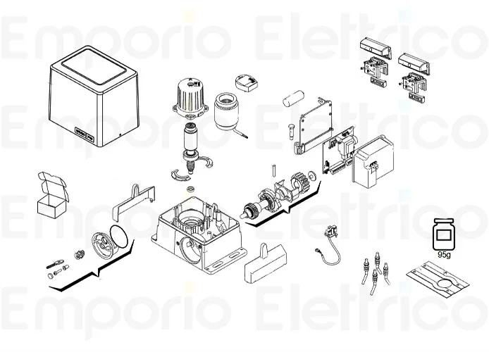 faac ricambio kit copertura copritiranti 63003529