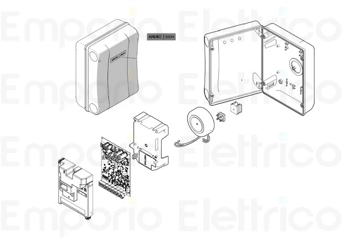 faac ricambio plastiche scheda e034 63003511