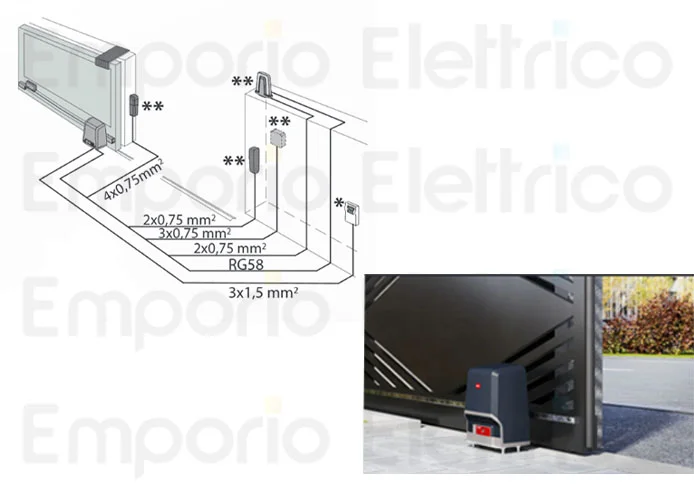 bft kit automazione 24v ares ultra bt kit b1500 r925395 00002 2618288