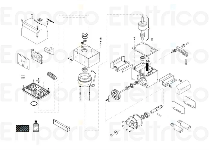faac ricambio gruppo albero veloce 844 c 3 ph 63003500