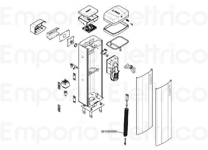 came ricambio gruppo serratura sblocco gt4 88003-0151