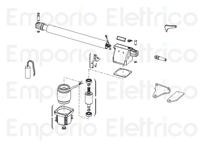 genius pagina ricambi per motore euro bat 230v 300 dx