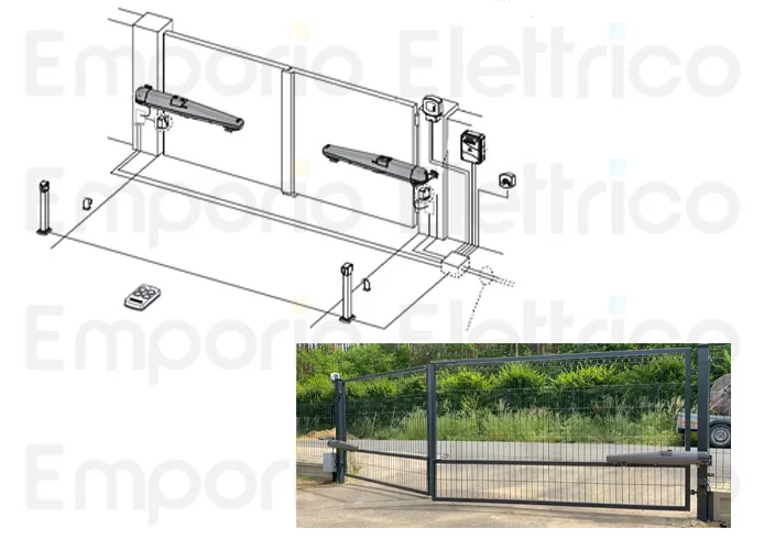 fadini kit automazione dardo xp 424 24vdc k428.3l
