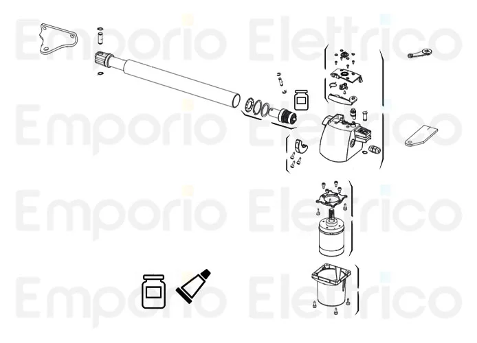 genius ricambio xric motore 24v g-bat 6020508