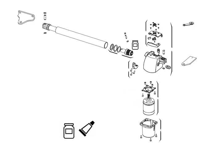 genius spare parts page for motor g-bat 424env right